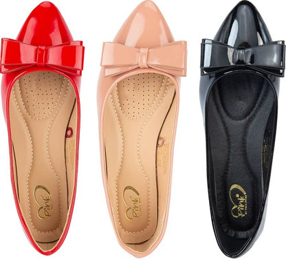 Kit 3 pares ballerina casual dama multicolor Pink By Price Shoes modelo 8111