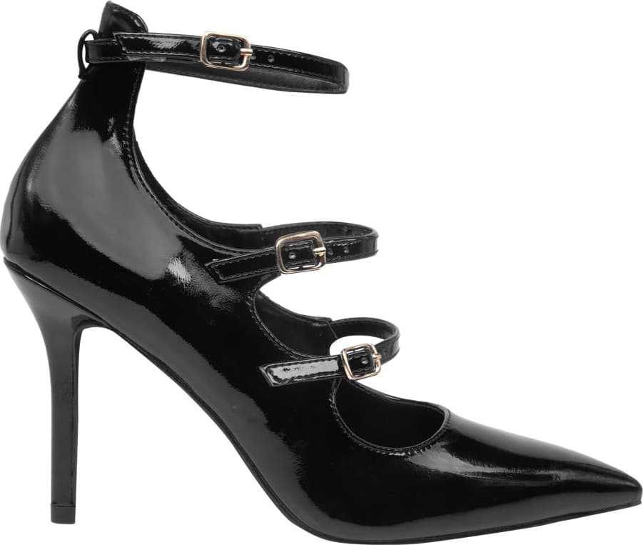 ZAPATILLA CON HEBILLAS TACÓN ALTO