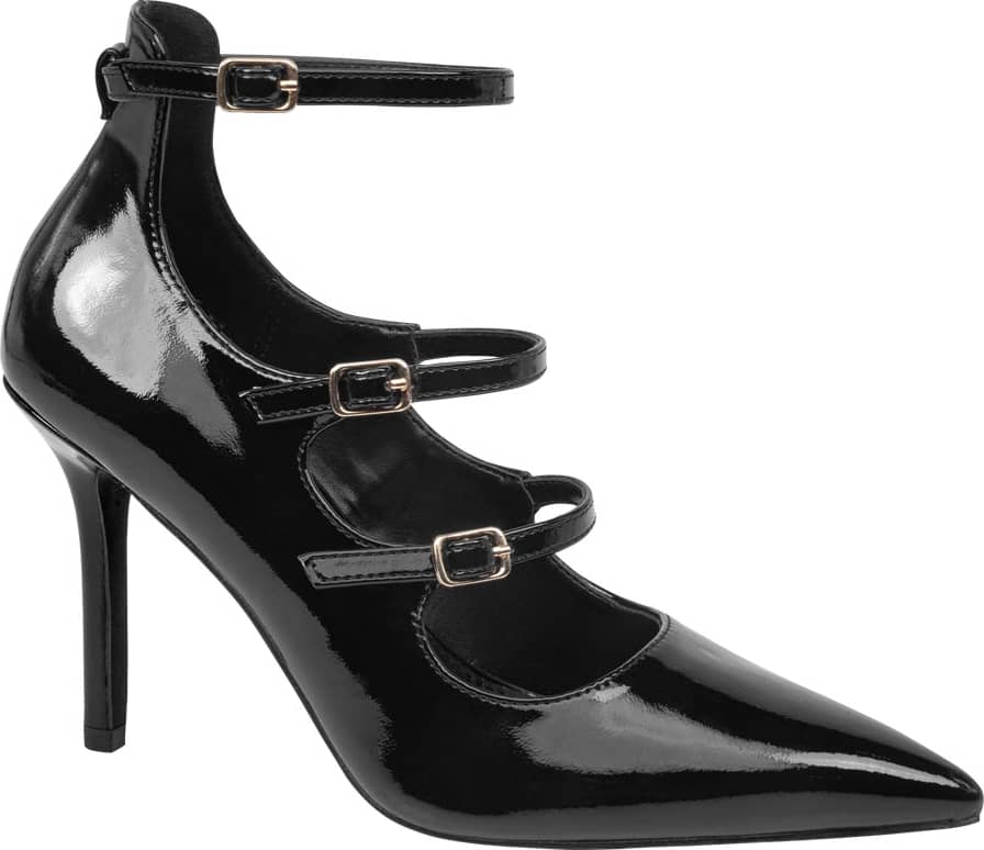 ZAPATILLA CON HEBILLAS TACÓN ALTO