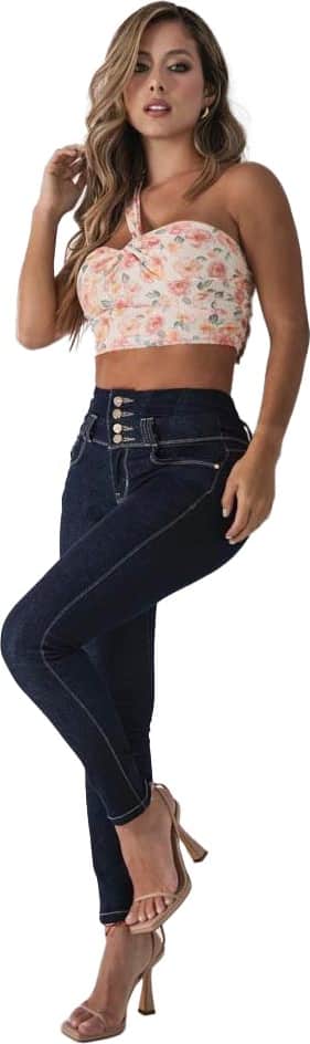 JEANS SKINNY CINTURA ALTA