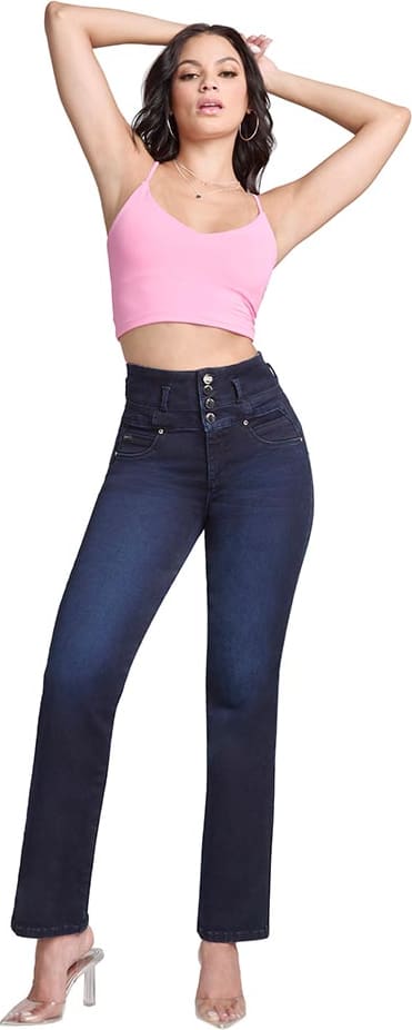 JEANS RECTOS CINTURA ALTA