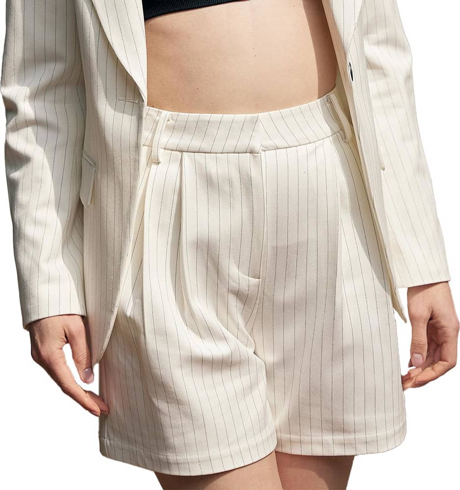 Bermuda/short de vestir (formal) dama blanco Holly Land modelo K129