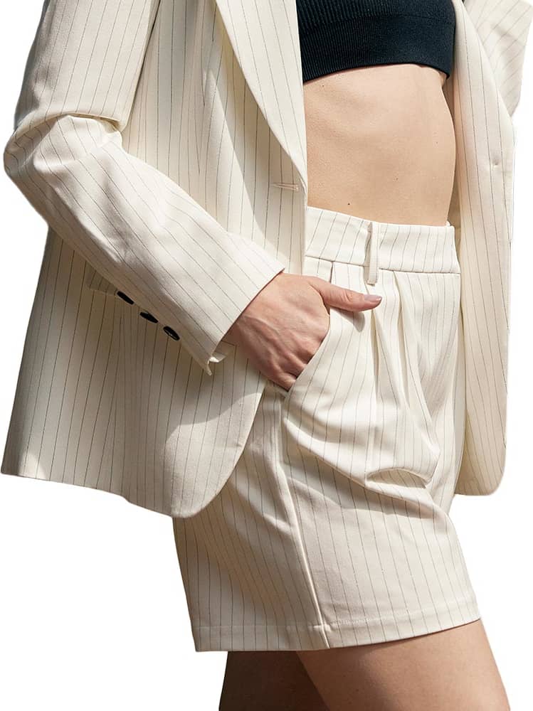 Bermuda/short de vestir (formal) dama blanco Holly Land modelo K129