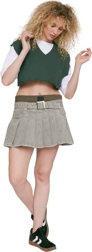 FALDA SHORT MEZCLILLA