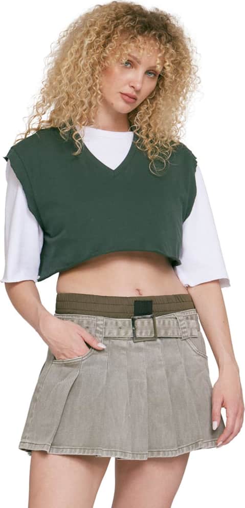 FALDA SHORT MEZCLILLA