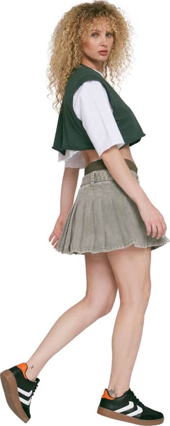 FALDA SHORT MEZCLILLA