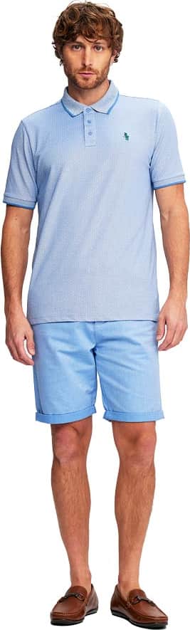 Playera casual caballero azul Hpc Polo modelo 9350