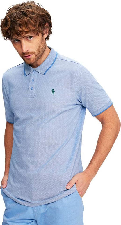 Playera casual caballero azul Hpc Polo modelo 9350