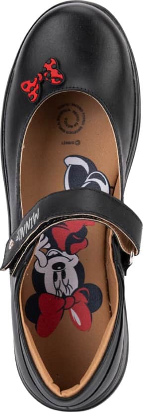 Choclo casual teens negro piel Minnie Mouse modelo 0017