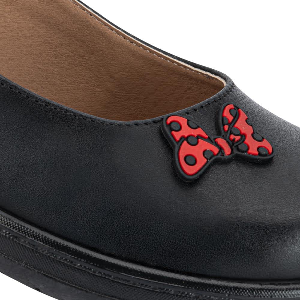 Choclo casual teens negro piel Minnie Mouse modelo 0017