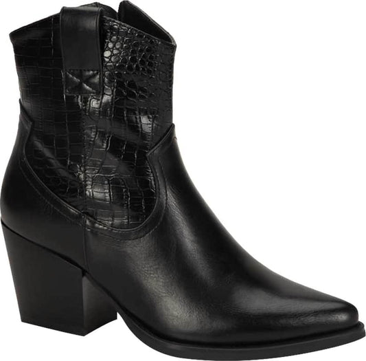 Bota Vaquera Pu Tubo Grabado Animal