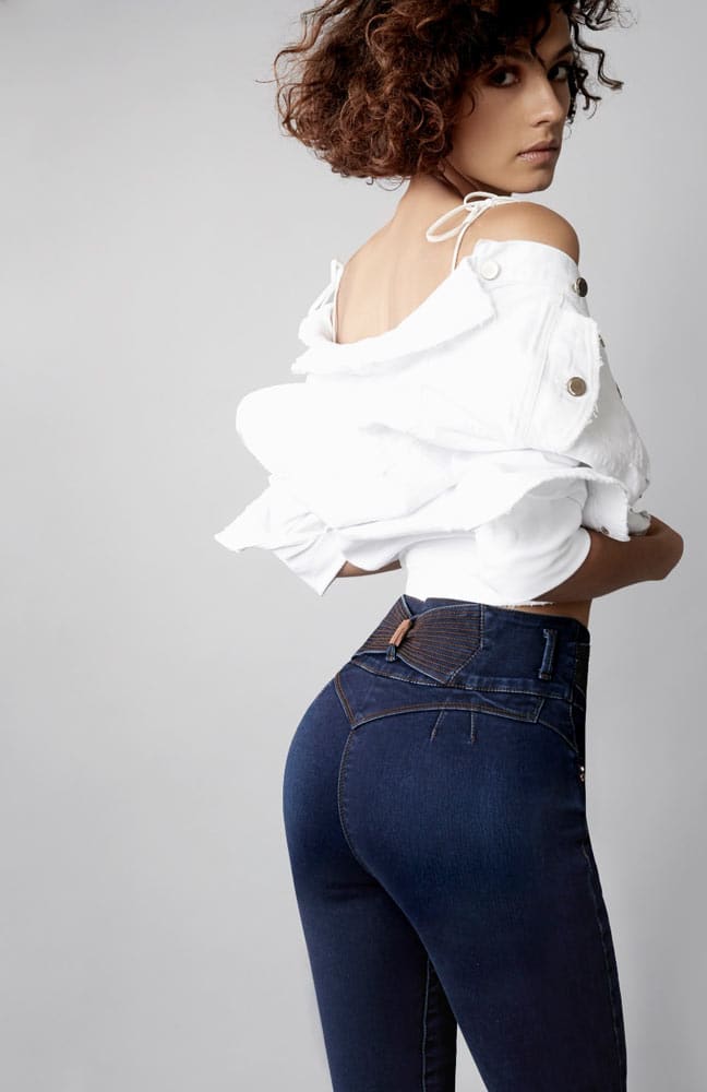 Jeans Super Skinny Cintura Alta