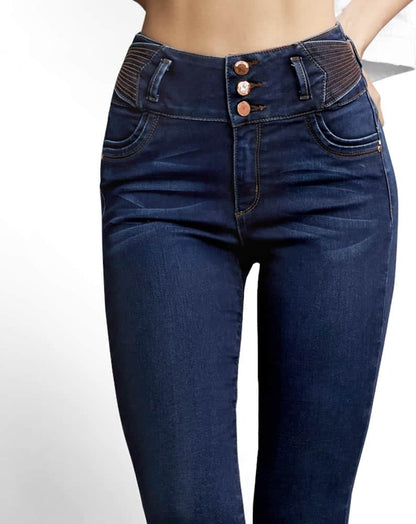 Jeans Super Skinny Cintura Alta
