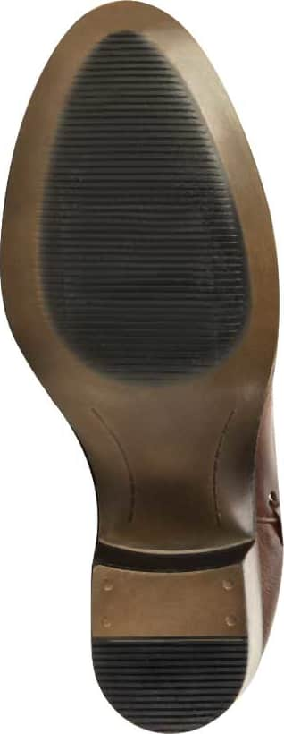 Bota Texana Tubo Alto Pu Brush Con Tejido