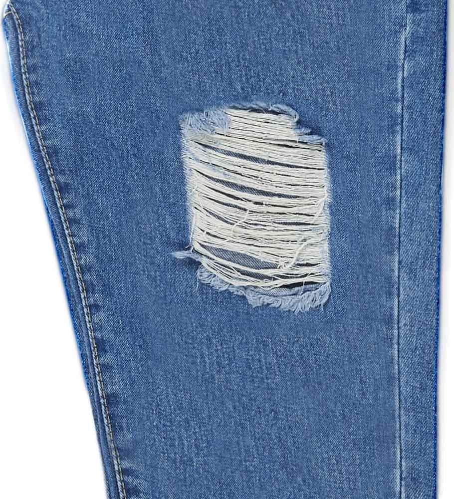 Jeans Corte Skinny Y Proceso Destroyer