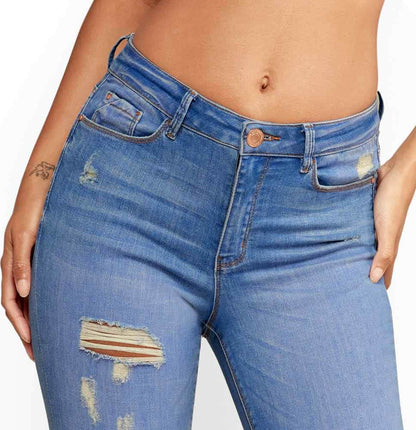 Jeans Super Skinny Cintura Alta