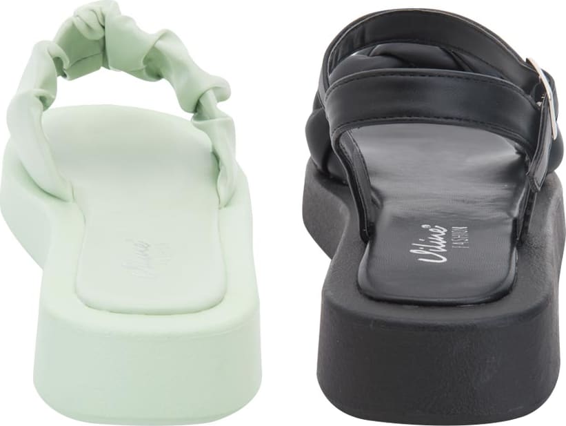 Kit Sandalia Plana Monocolor