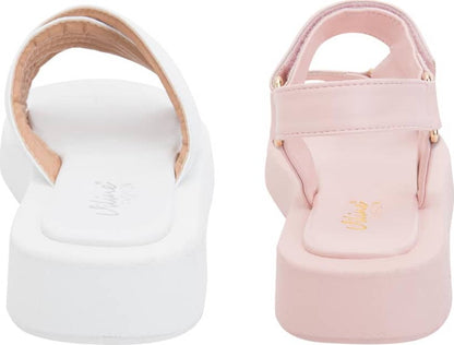 Kit Sandalia Plana Monocolor