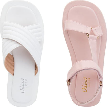 Kit Sandalia Plana Monocolor