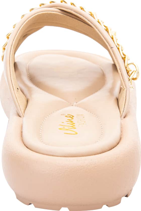 Sandalia Plana  Monocolor Cadena