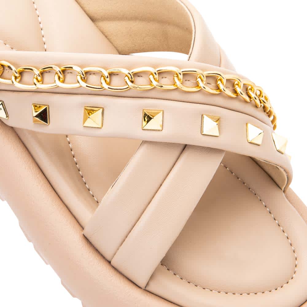 Sandalia Plana  Monocolor Cadena