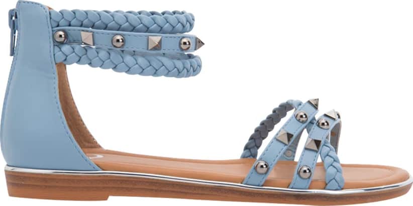 Sandalia Plana Tiras Trenzadas