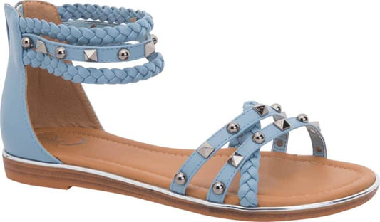 Sandalia Plana Tiras Trenzadas