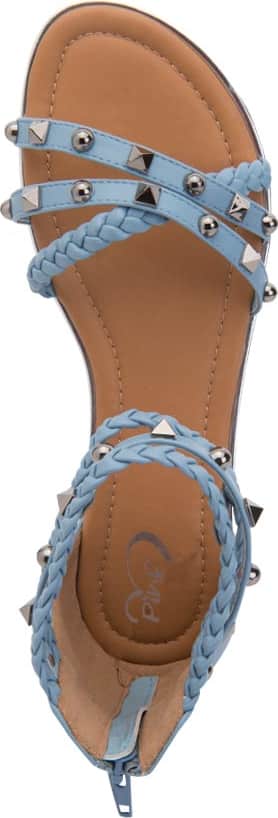 Sandalia Plana Tiras Trenzadas