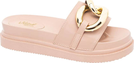 Sandalia Casual Monocolor Cadena