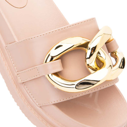 Sandalia Casual Monocolor Cadena
