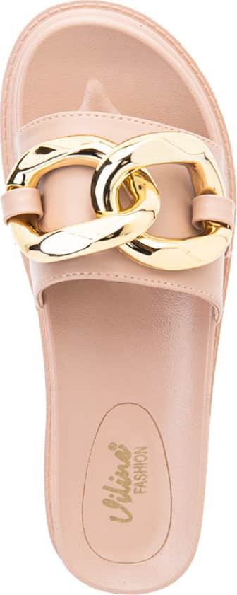 Sandalia Casual Monocolor Cadena