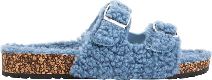 Sandalia Casual Borrega Hebillas