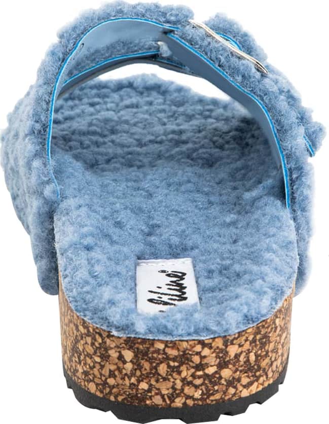 Sandalia Casual Borrega Hebillas