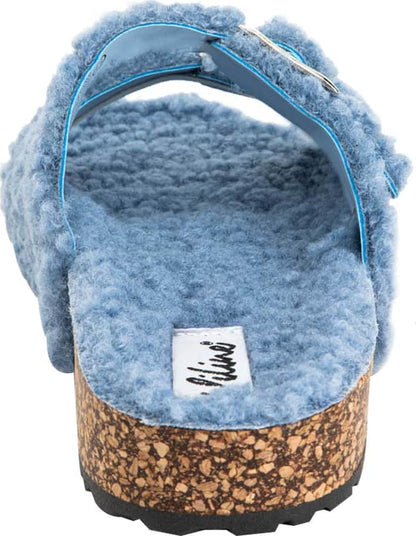 Sandalia Casual Borrega Hebillas