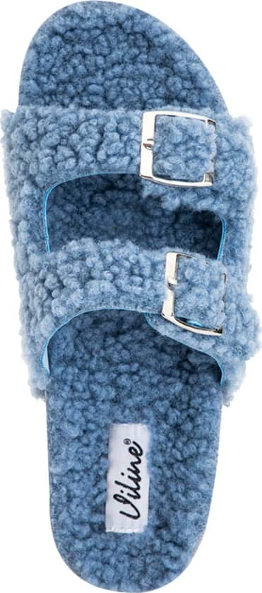 Sandalia Casual Borrega Hebillas