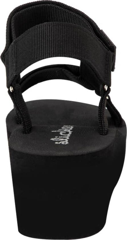 Sandalia Plataforma Playa Monocolor