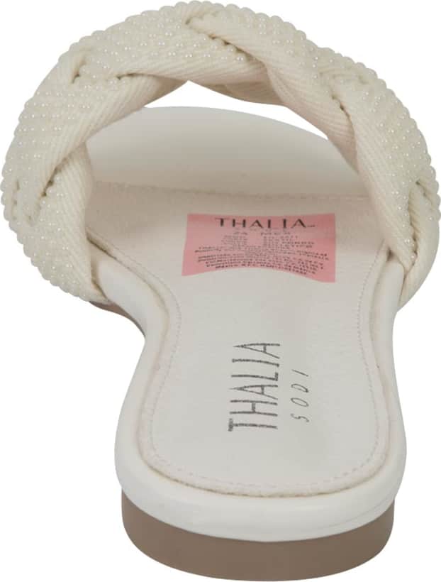 Sandalia Plana Monocolor Trenzada