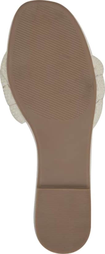 Sandalia Plana Monocolor Trenzada