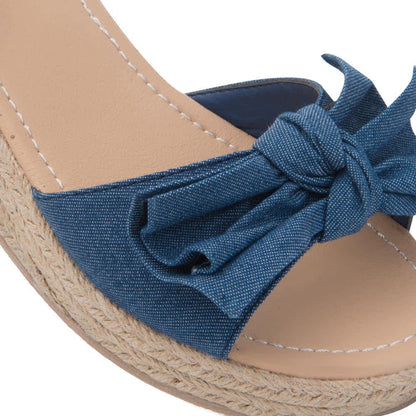 Sandalia Plataforma Yute Moño