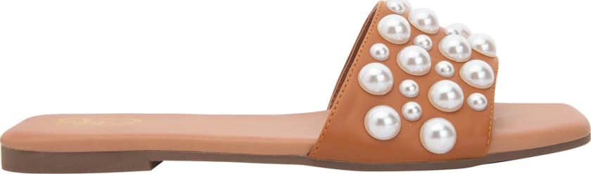 Sandalia Plana Perlas