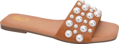 Sandalia Plana Perlas