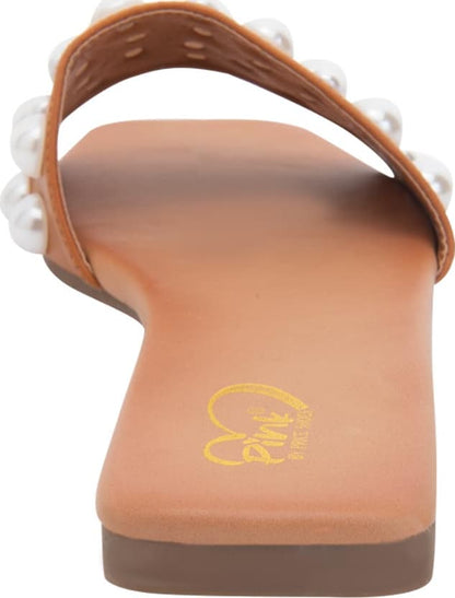 Sandalia Plana Perlas