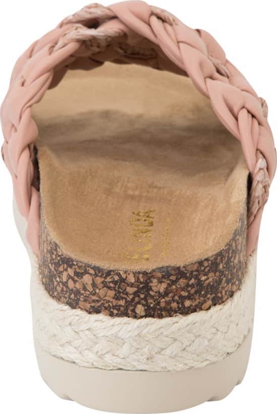 Sandalia Plana Altura Media Con Yute