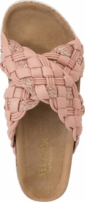 Sandalia Plana Altura Media Con Yute