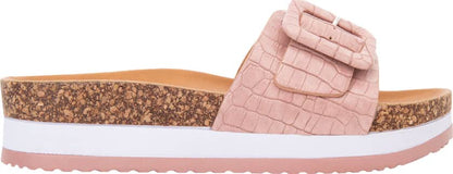 Sandalia Plana Altura Media Con Yute