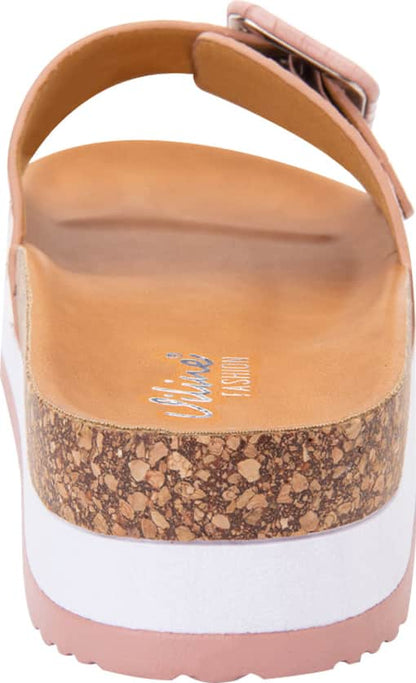 Sandalia Plana Altura Media Con Yute