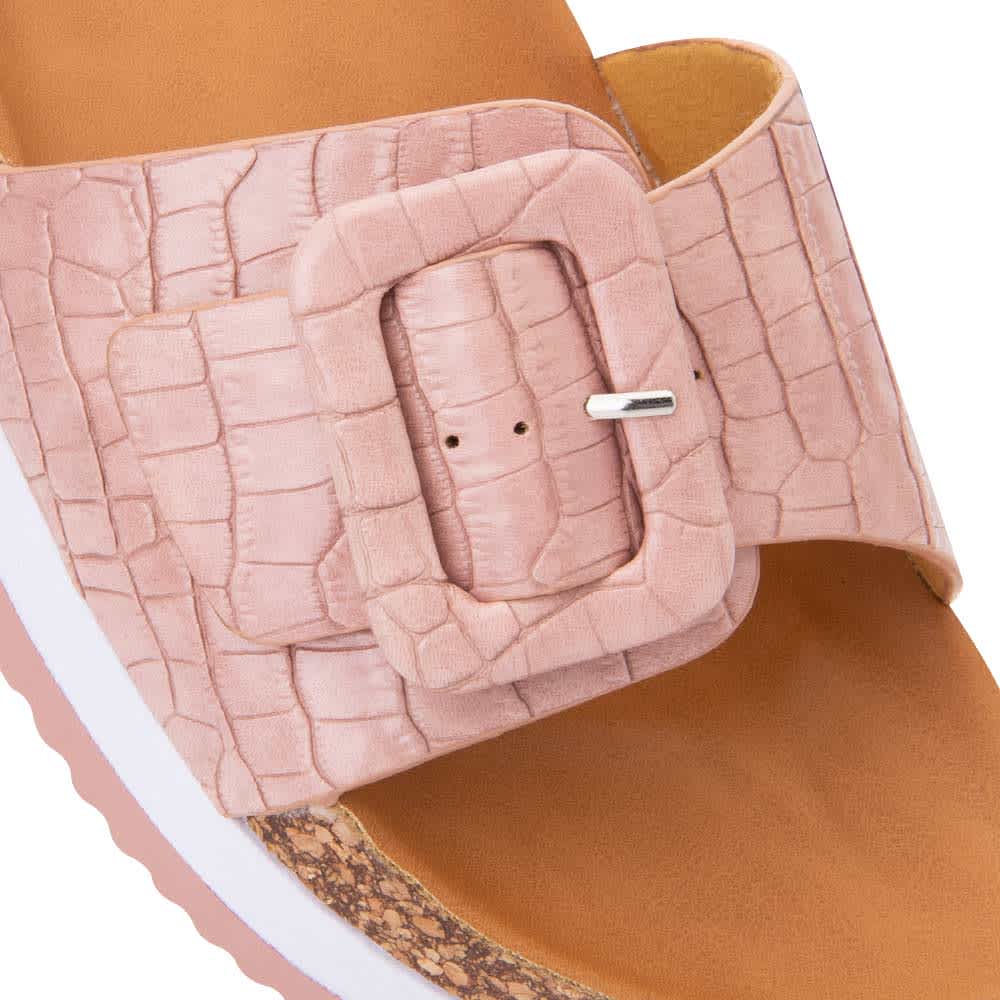 Sandalia Plana Altura Media Con Yute