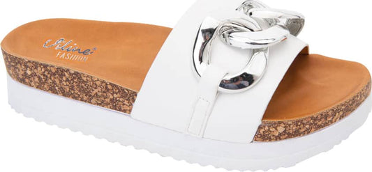 Sandalia Plana Altura Media Cadena