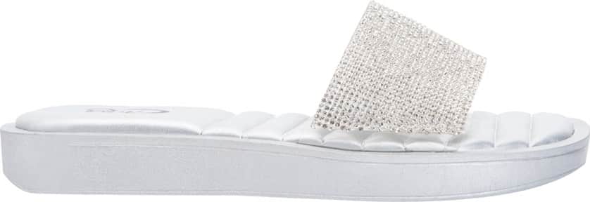 Sandalia Plana Acojinada Brillos