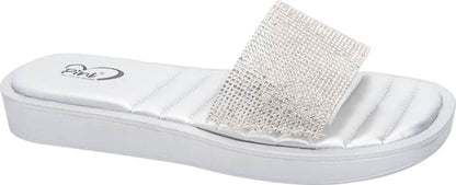 Sandalia Plana Acojinada Brillos